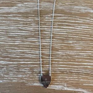 Gucci Trademark Necklace with Heart Pendant